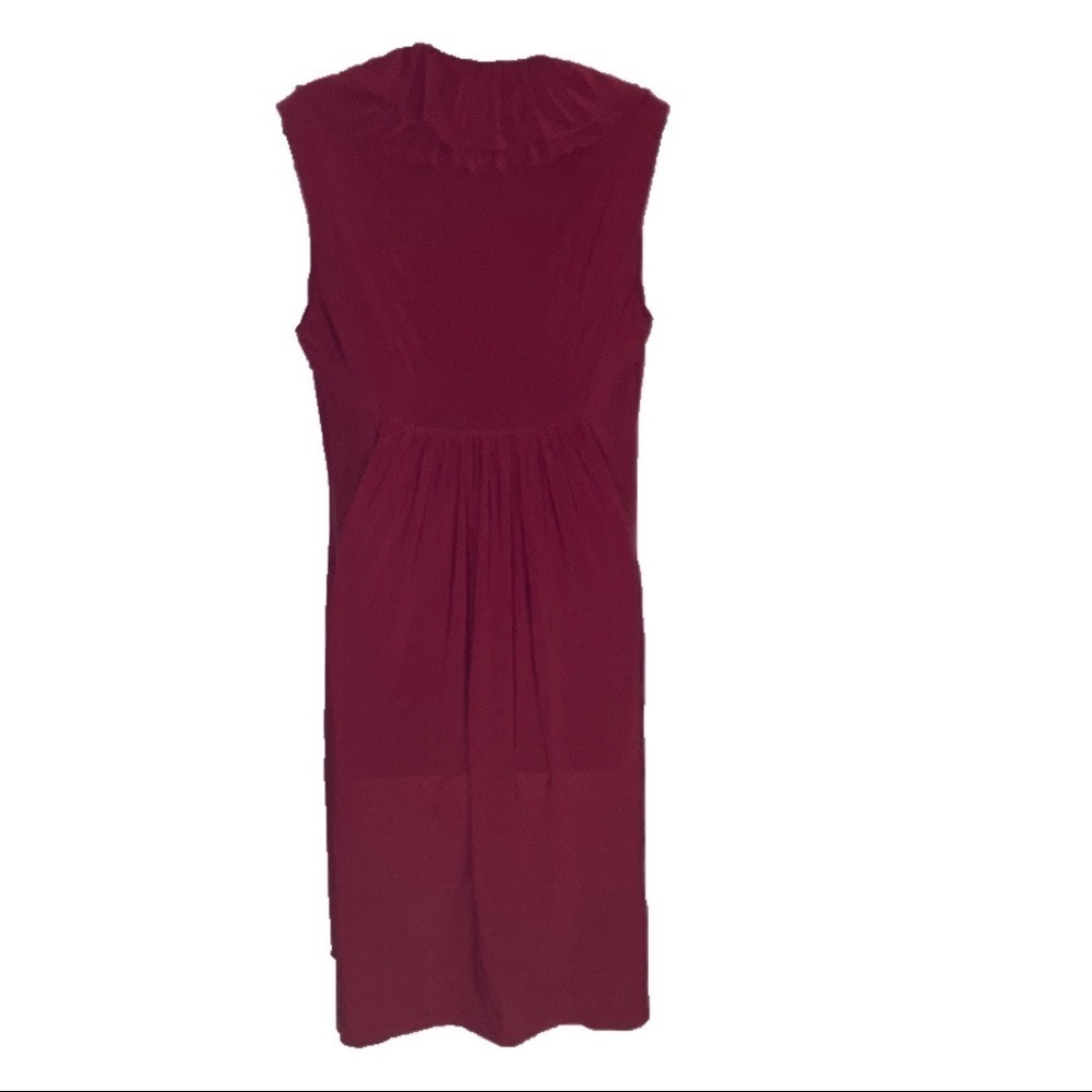 ABS Essentials Stretch Shift Sleeveless Dress Red L - Picture 5 of 6